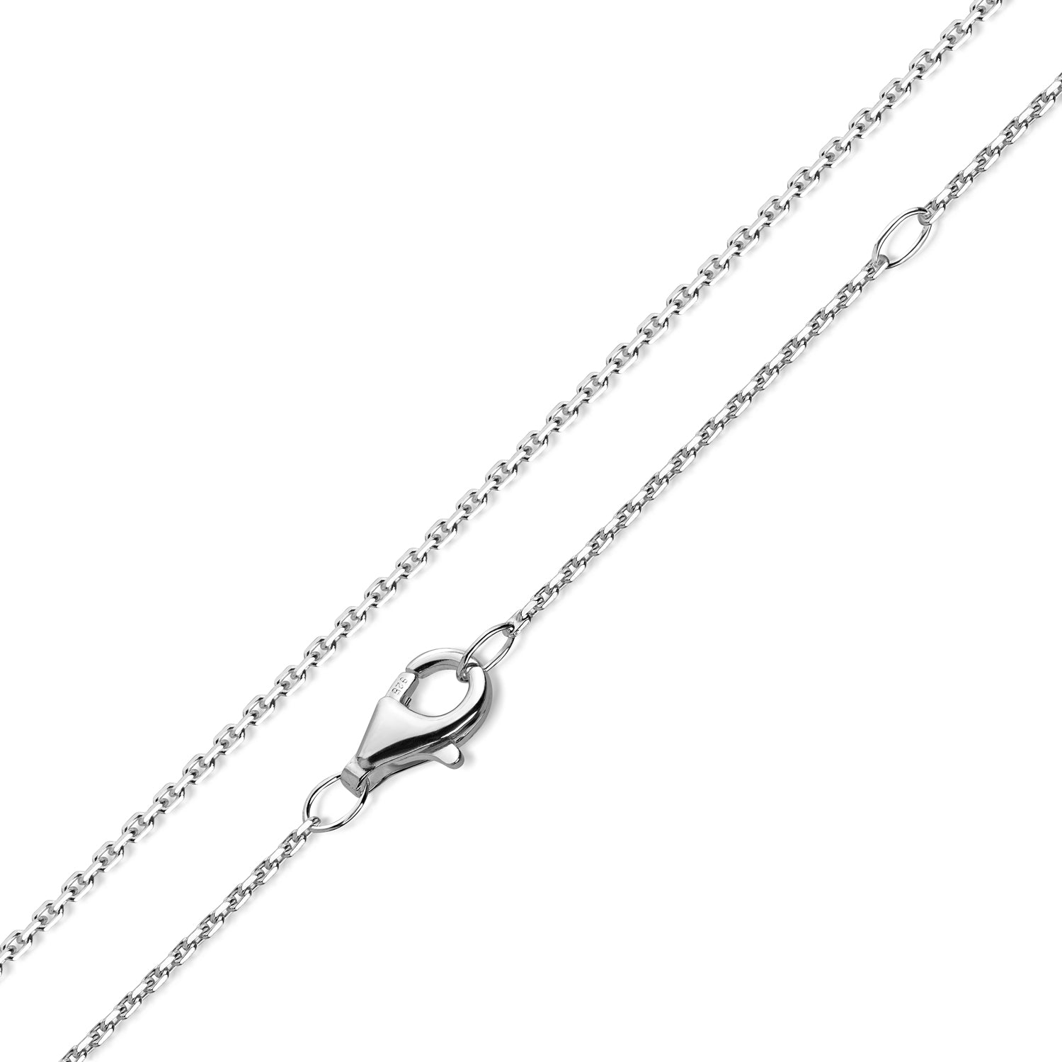 Ankerkette aus 925 Sterling Silber mit Karabinerverschluss